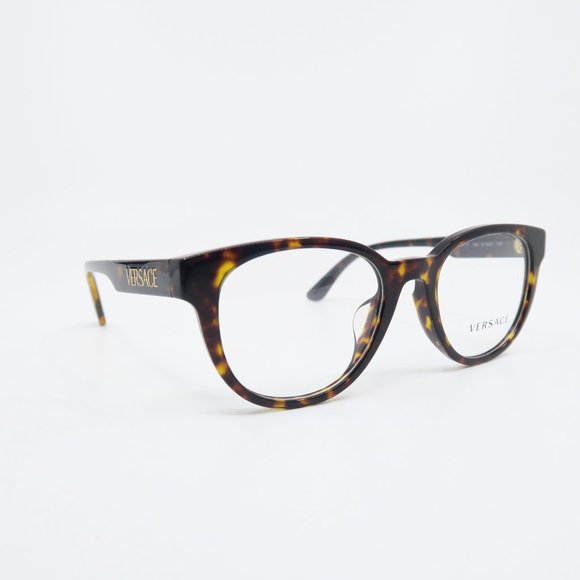 Versace VE 3317-F 108 51mm Brown Tortoise Asian Fit New Unisex Eyeglasses Frames - Picture 3 of 10